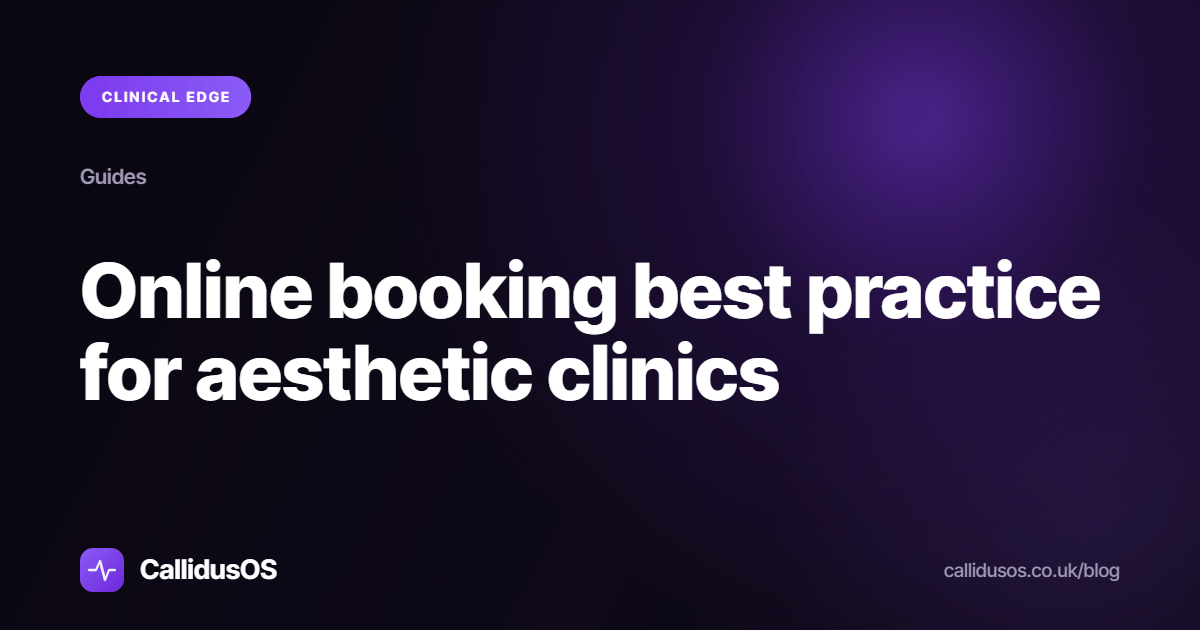 Clinical Edge cover: online booking that fills your aesthetic clinic diary